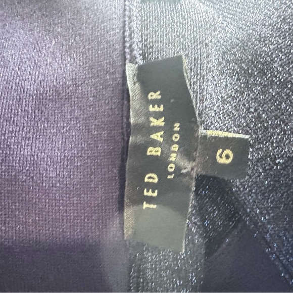 Ted Baker Strapless Midnight Blue Sparkle Dress Size 6 - Picture 13 of 14